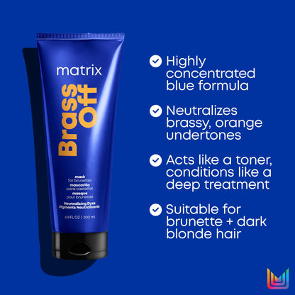 Matrix professional blue toning mask for dark blonde hair care