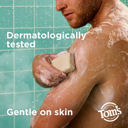 Authentic Tom's Of Maine vegan beauty bars infused with raw shea butter and argan oil