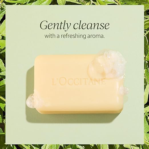 L'Occitane luxury hand and body vegetable soap bar unboxed view