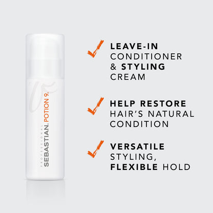 Sebastian Professional Potion 9 leave-in styling treatment close up