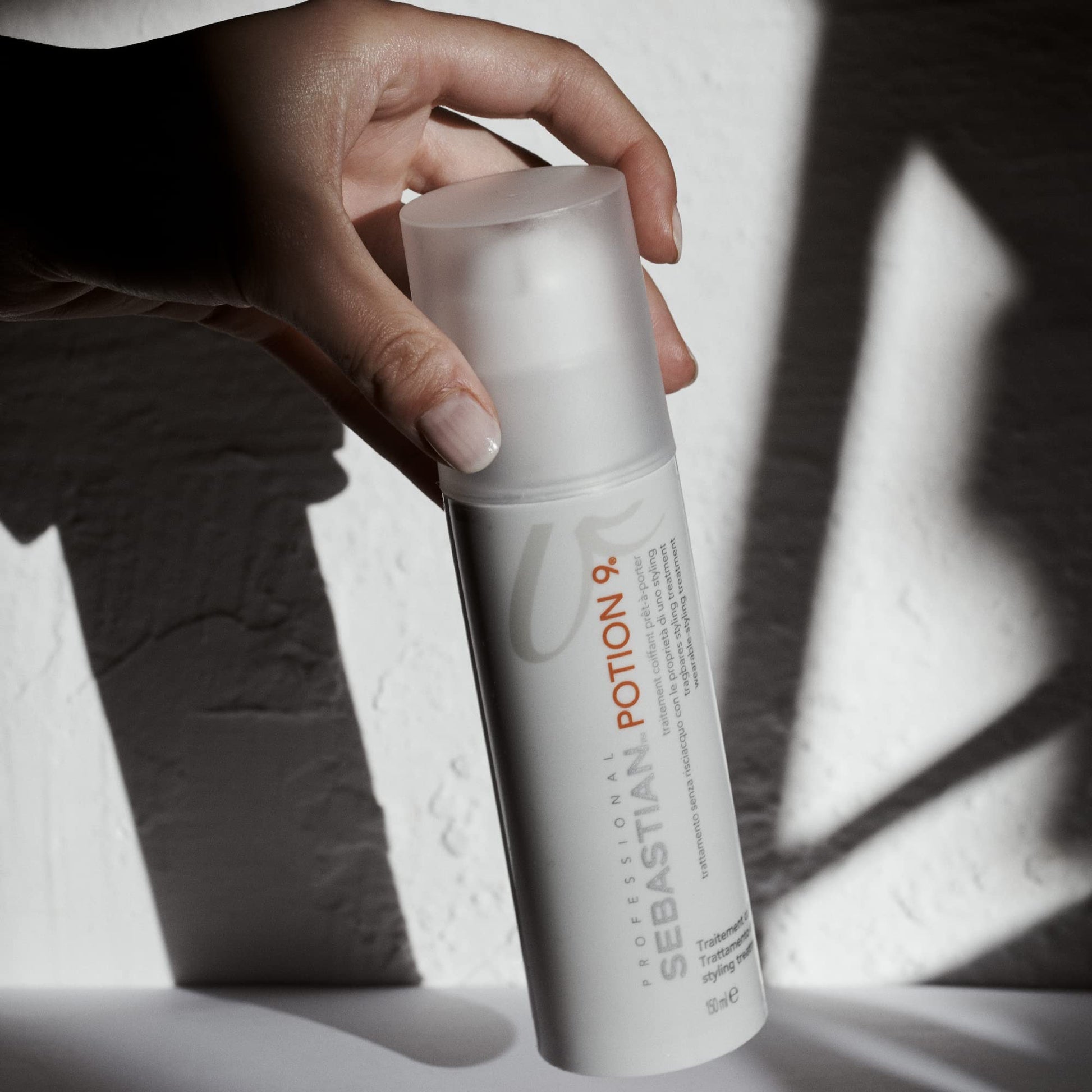 Professional hair styling cream Sebastian Potion 9 side profile