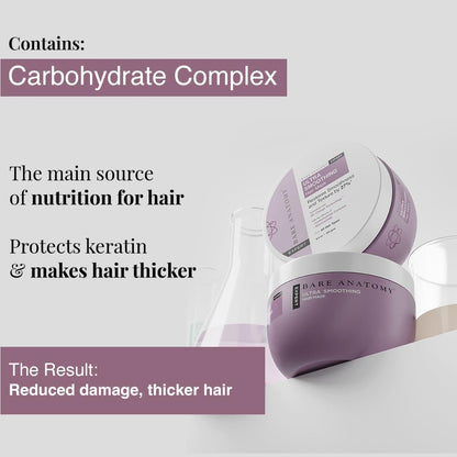 Person applying Bare Anatomy hair mask to damp hair