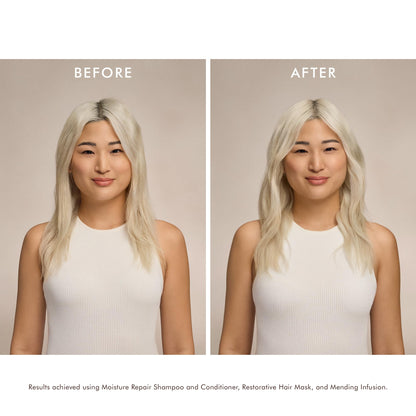 Label details of authentic Moroccanoil Restorative Hair Mask