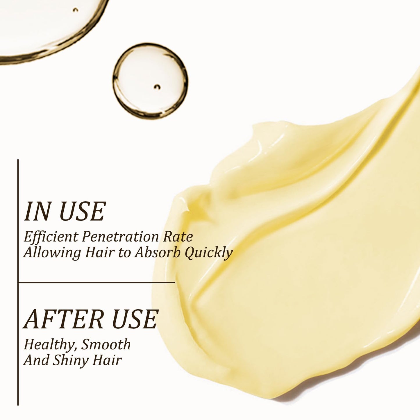 Texture demonstration of Tgideas hydrating hair masque