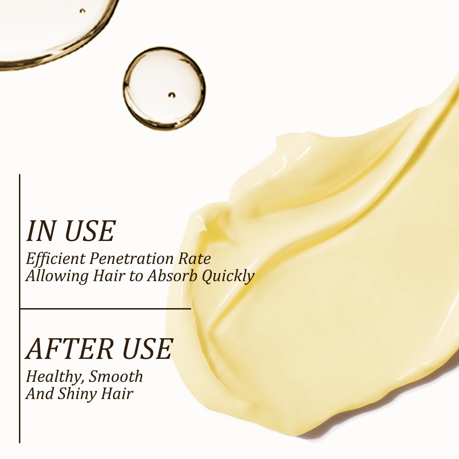 Texture demonstration of Tgideas hydrating hair masque
