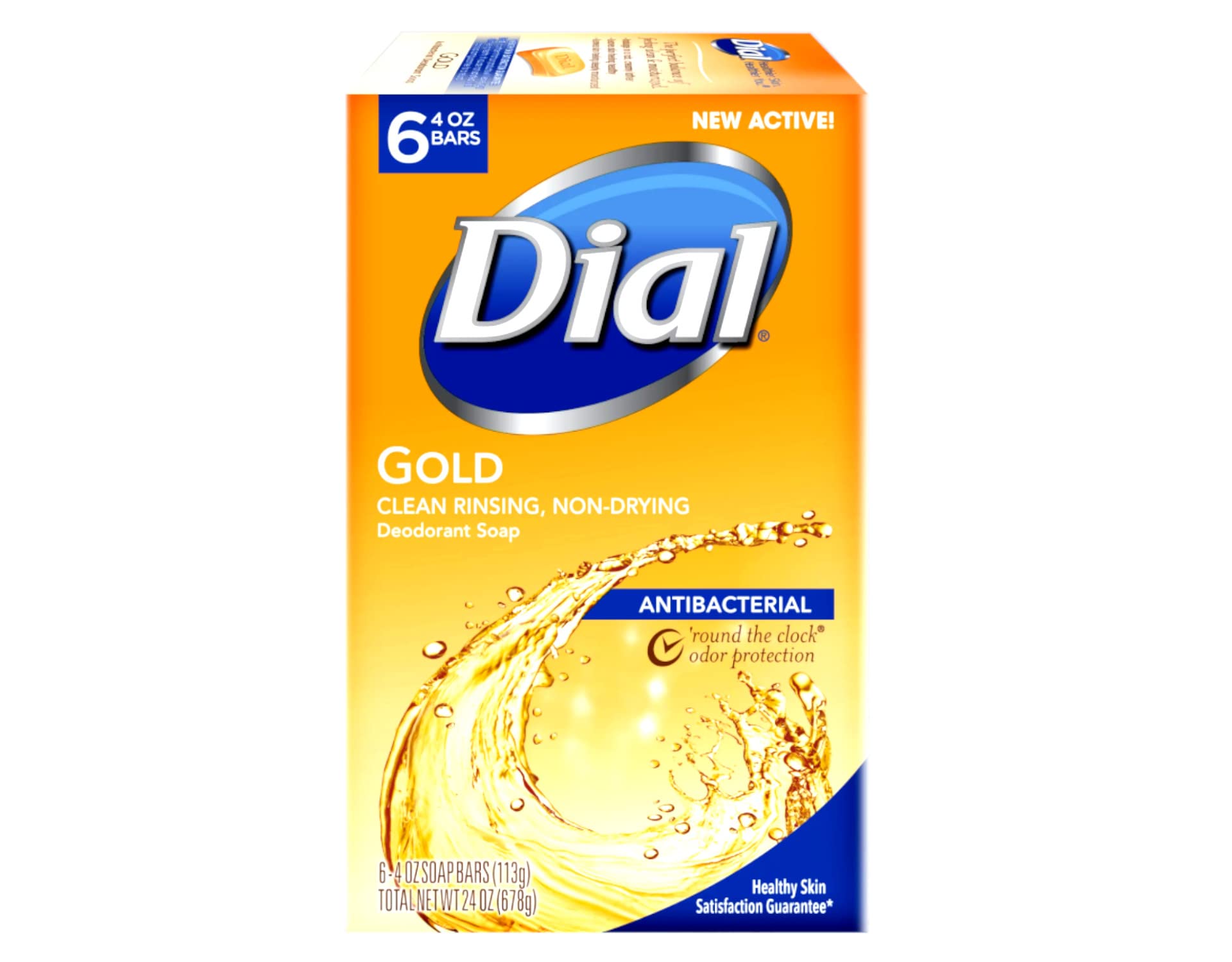 Twelve count pack of Dial Gold antibacterial bar soap