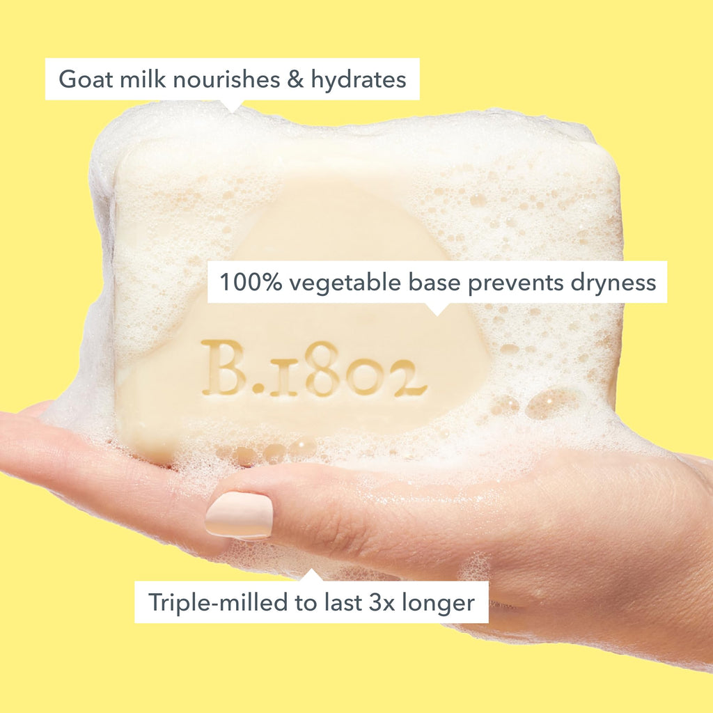 Beekman 1802 fragrance free soap bar side profile