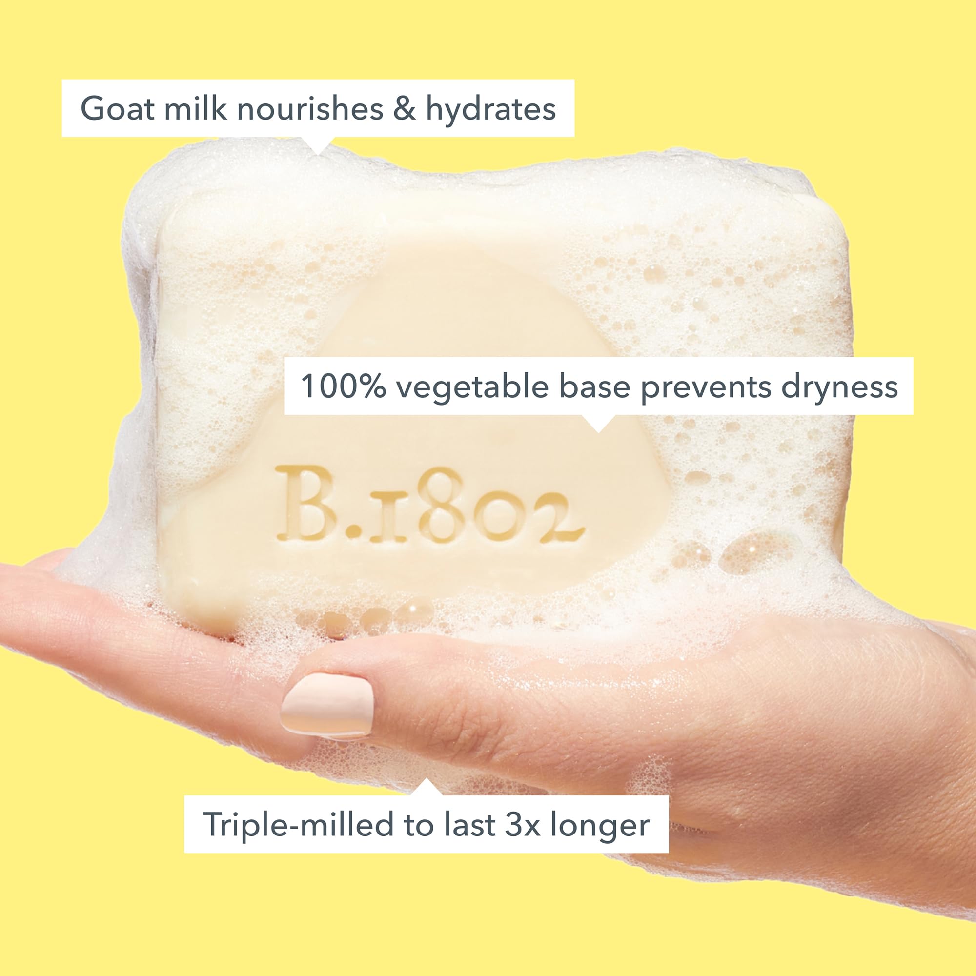 Beekman 1802 fragrance-free soap bar packaging