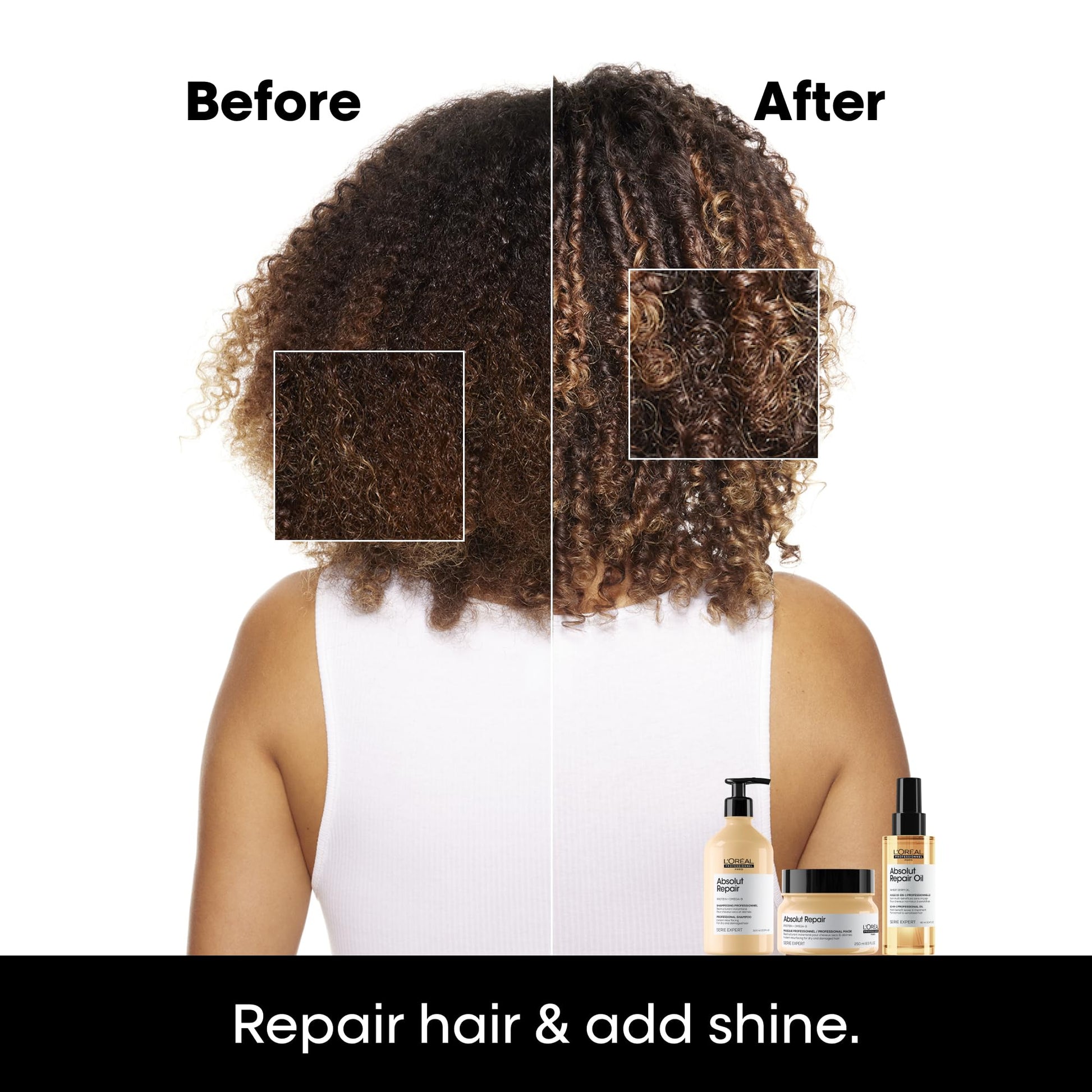 L'OrÃ©al Professionnel Absolut Repair hair mask label details