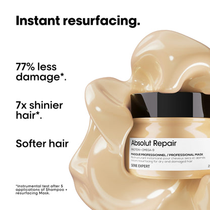 Texture of L'OrÃ©al Professionnel Absolut Repair nourishing protein mask