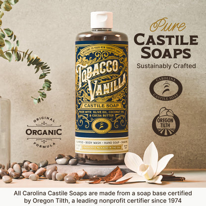 Carolina Castile Soap 32 fluid ounce bottle standing upright
