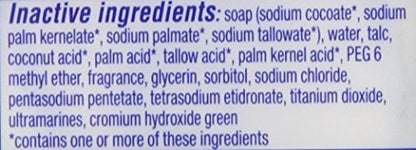 Dial deodorant bar soap green and blue box details