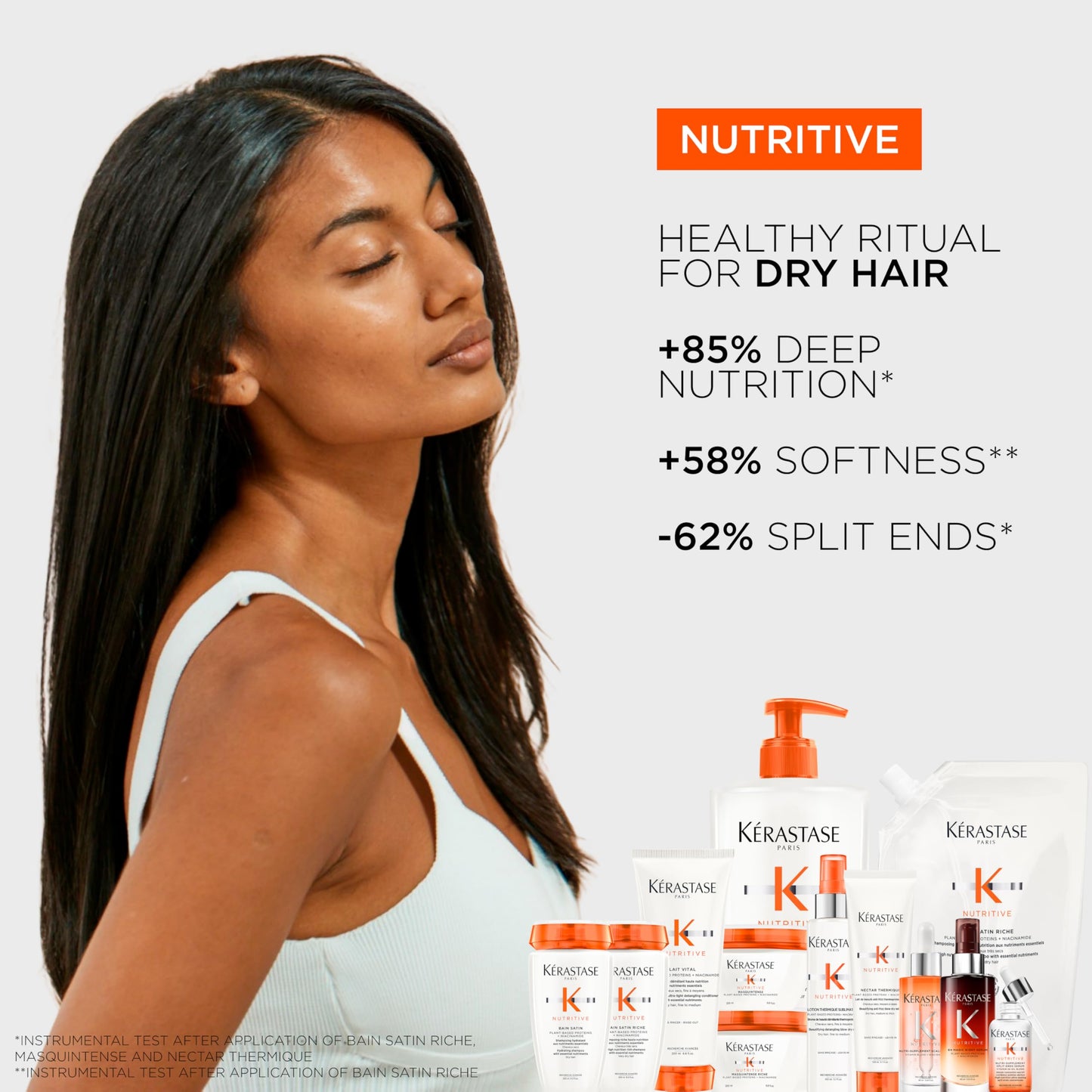 Kerastase Nutritive Masquintense treatment jar texture and label
