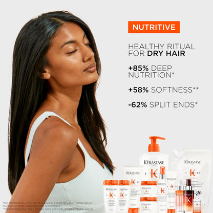 Kerastase Nutritive Masquintense treatment jar texture and label