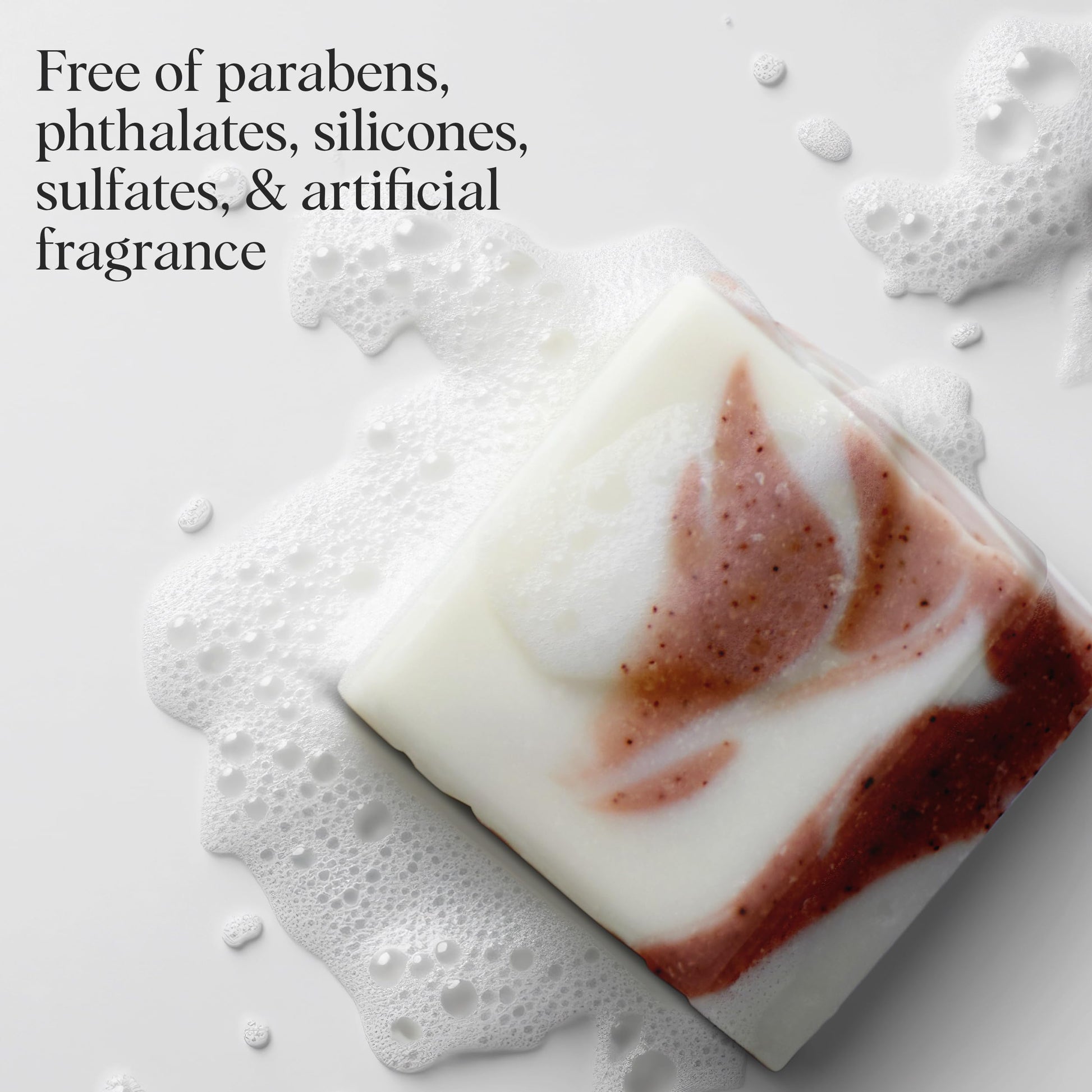 Rich lather texture of Kitsch shea butter solid body wash