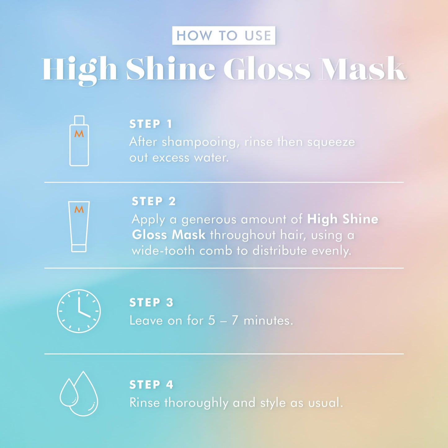 Moroccanoil professional salon gloss at home hair treatment packaging