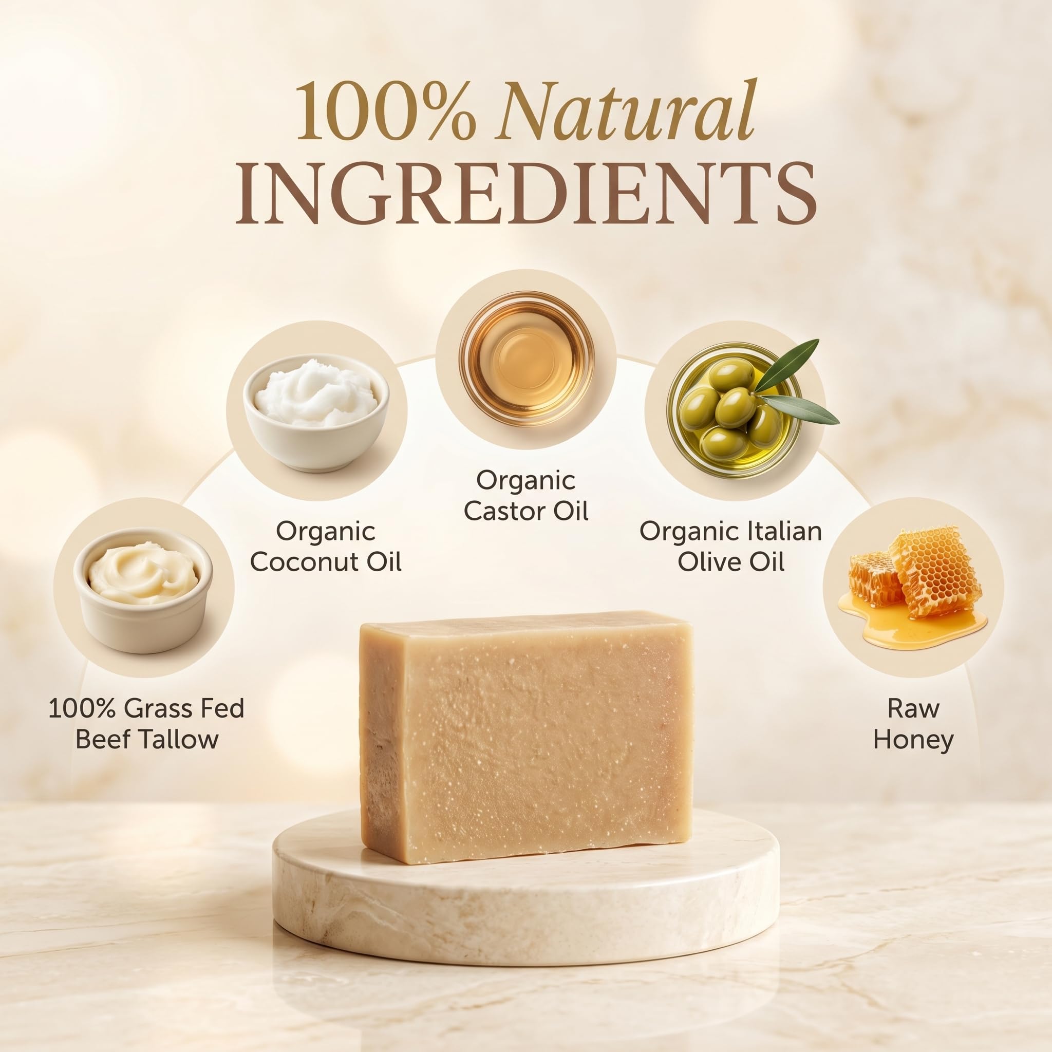 Back panel of Terra Lotus soap box displaying the natural clean ingredients and American manufacturing details
