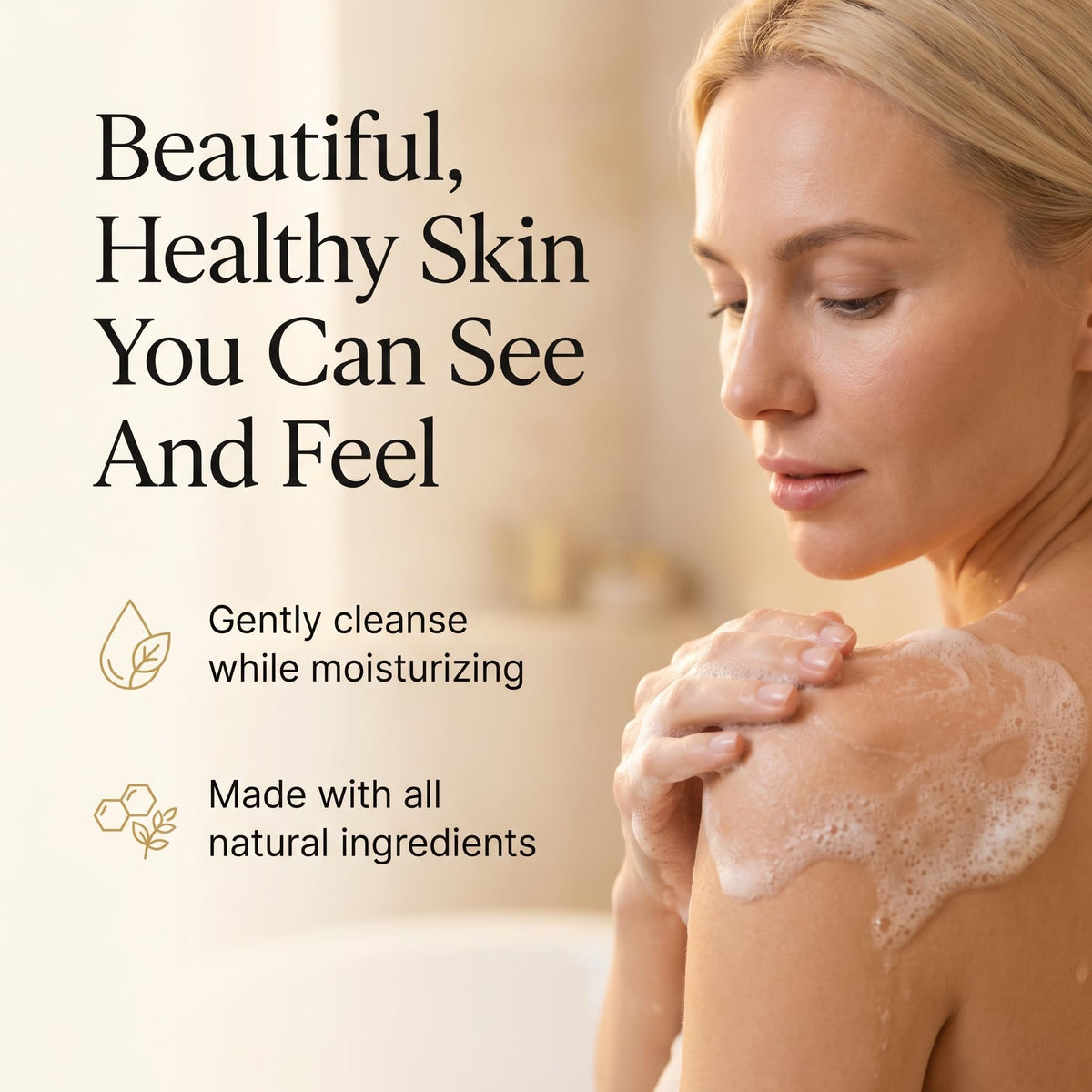 Side profile of artisanal soap bar lather