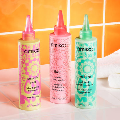 Professional hair care mask for glossy hair finish