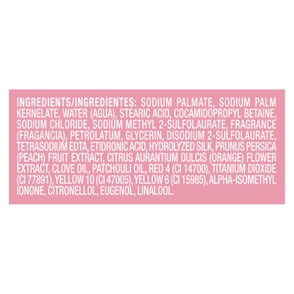 Caress Daily Silk beauty bar soap ingredients label