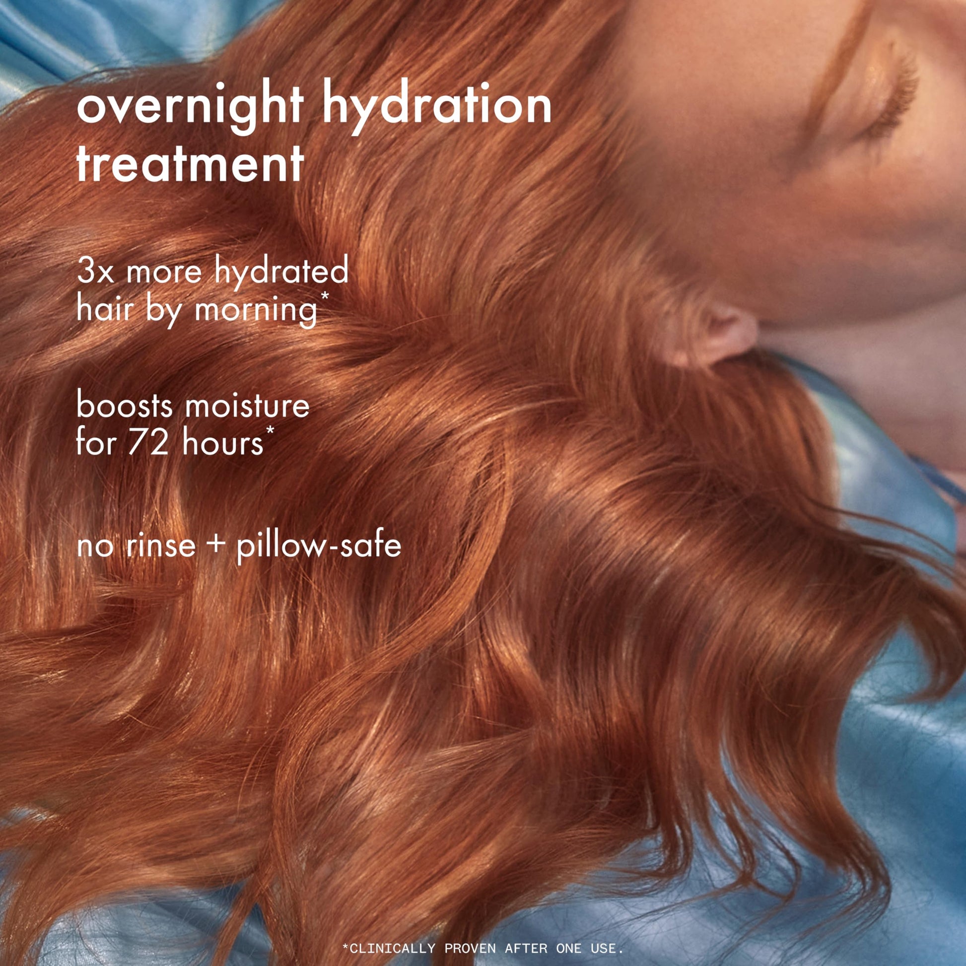 Amika overnight leave in hair treatment bottle with pump dispenser