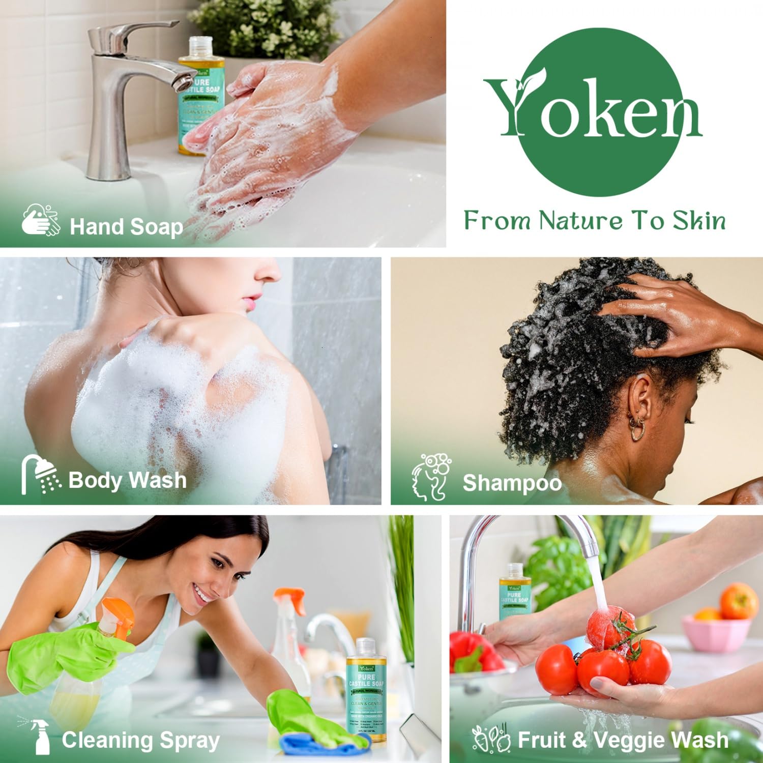 EWG Verified logo on the Yoken pure castile soap packaging.