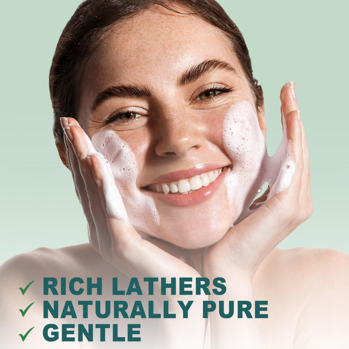 Yoken organic castile soap bottle lifestyle presentation setting