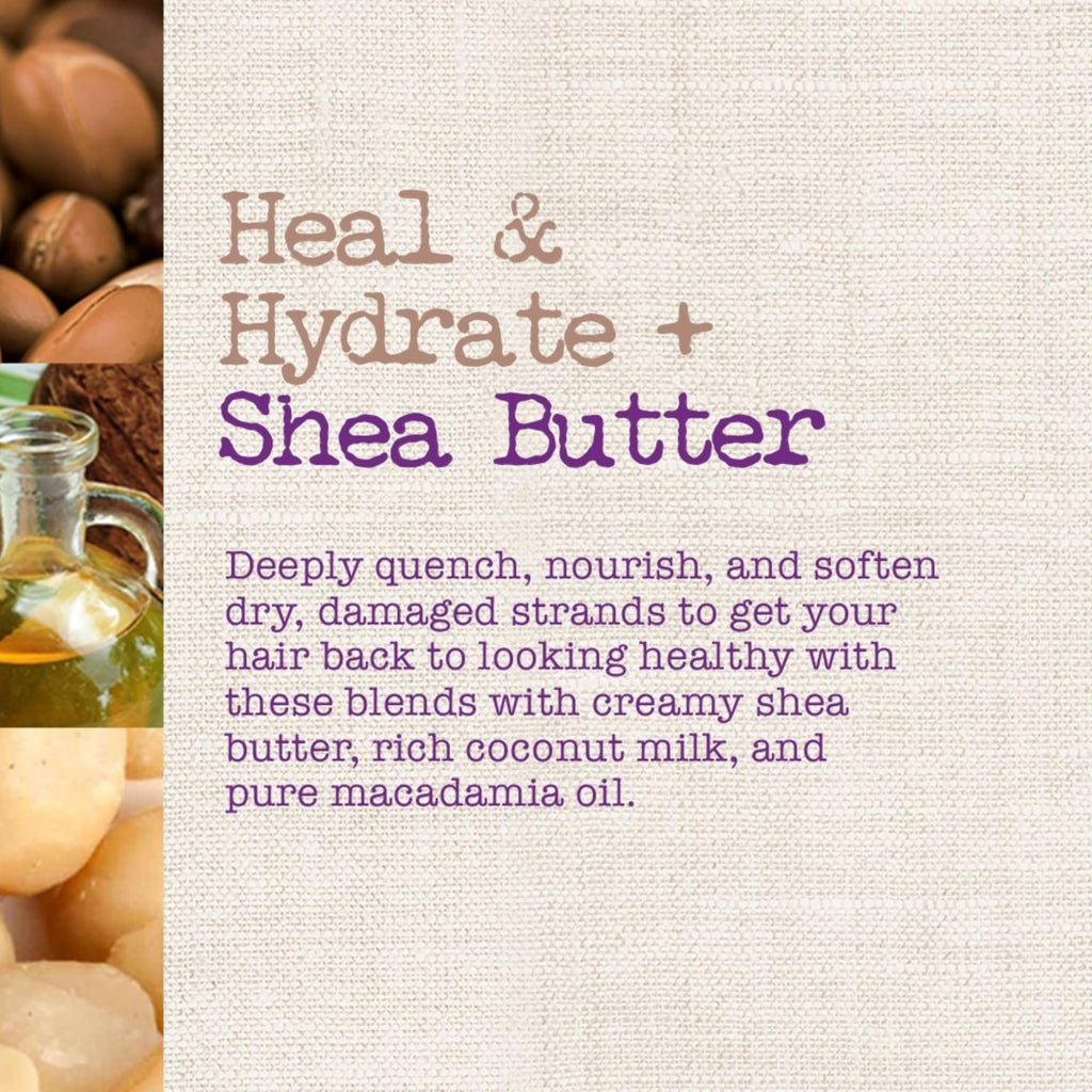 Maui Moisture Heal and Hydrate Shea Butter Hair Mask label details and ingredients