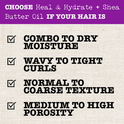 Maui Moisture Heal and Hydrate ingredients list label