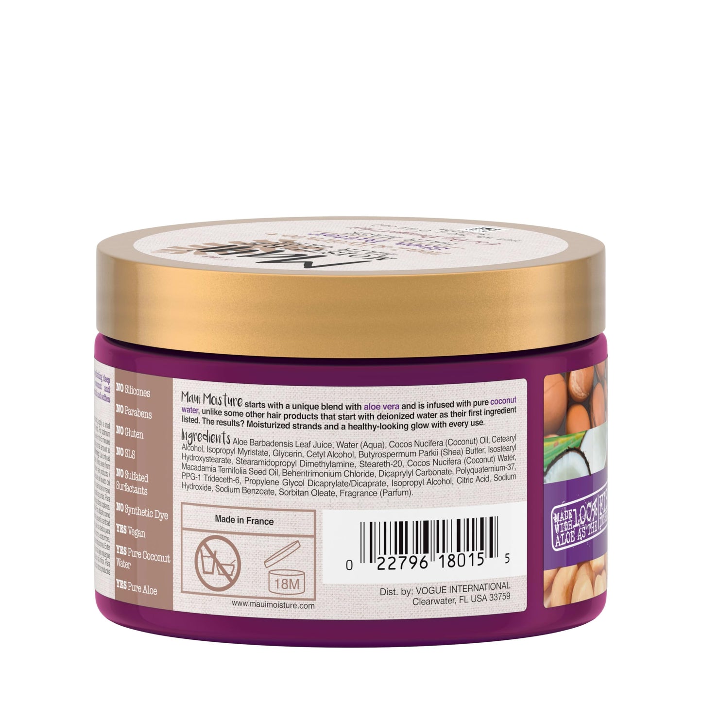 Maui Moisture curly hair repair treatment jar
