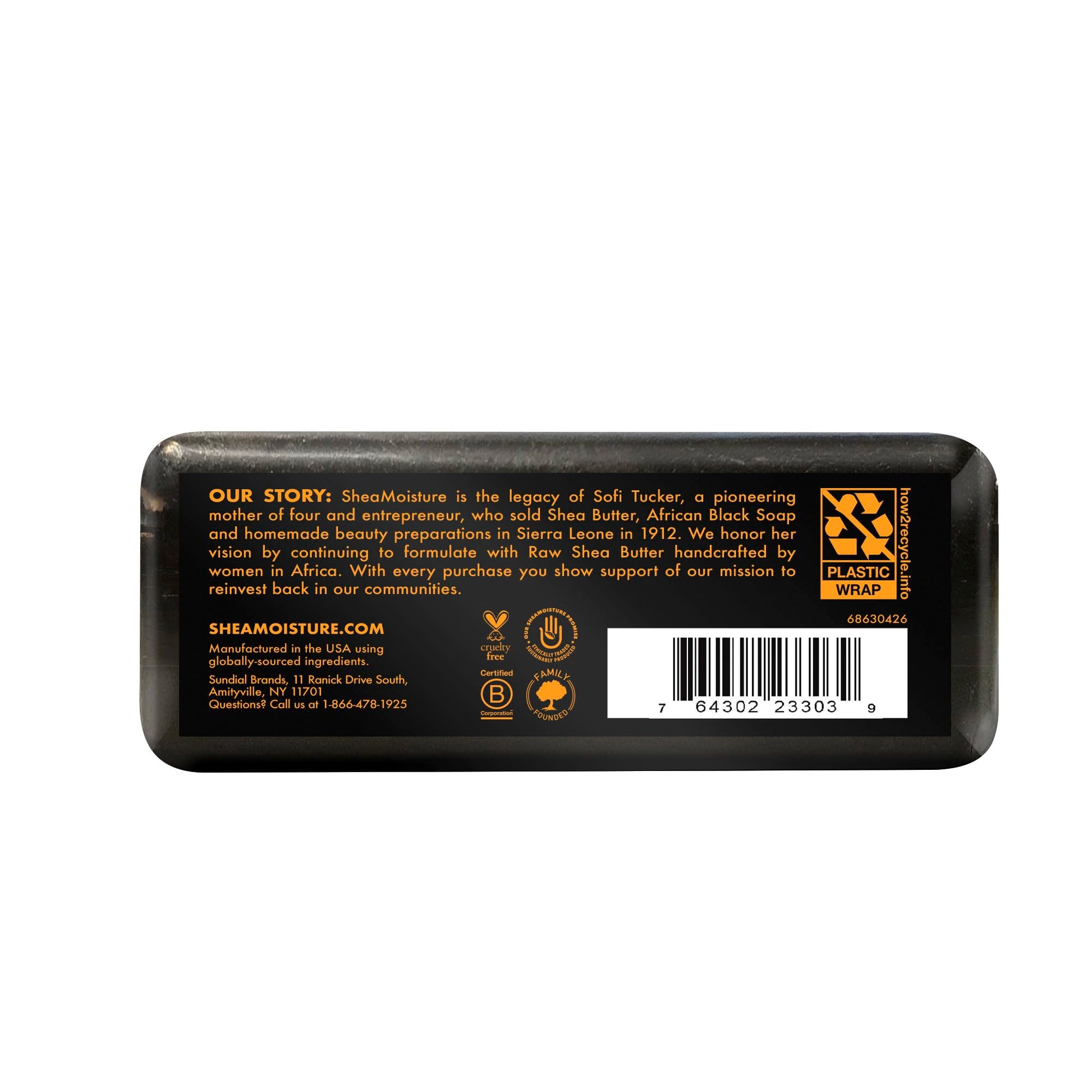 SheaMoisture African Black Soap bar for troubled skin texture