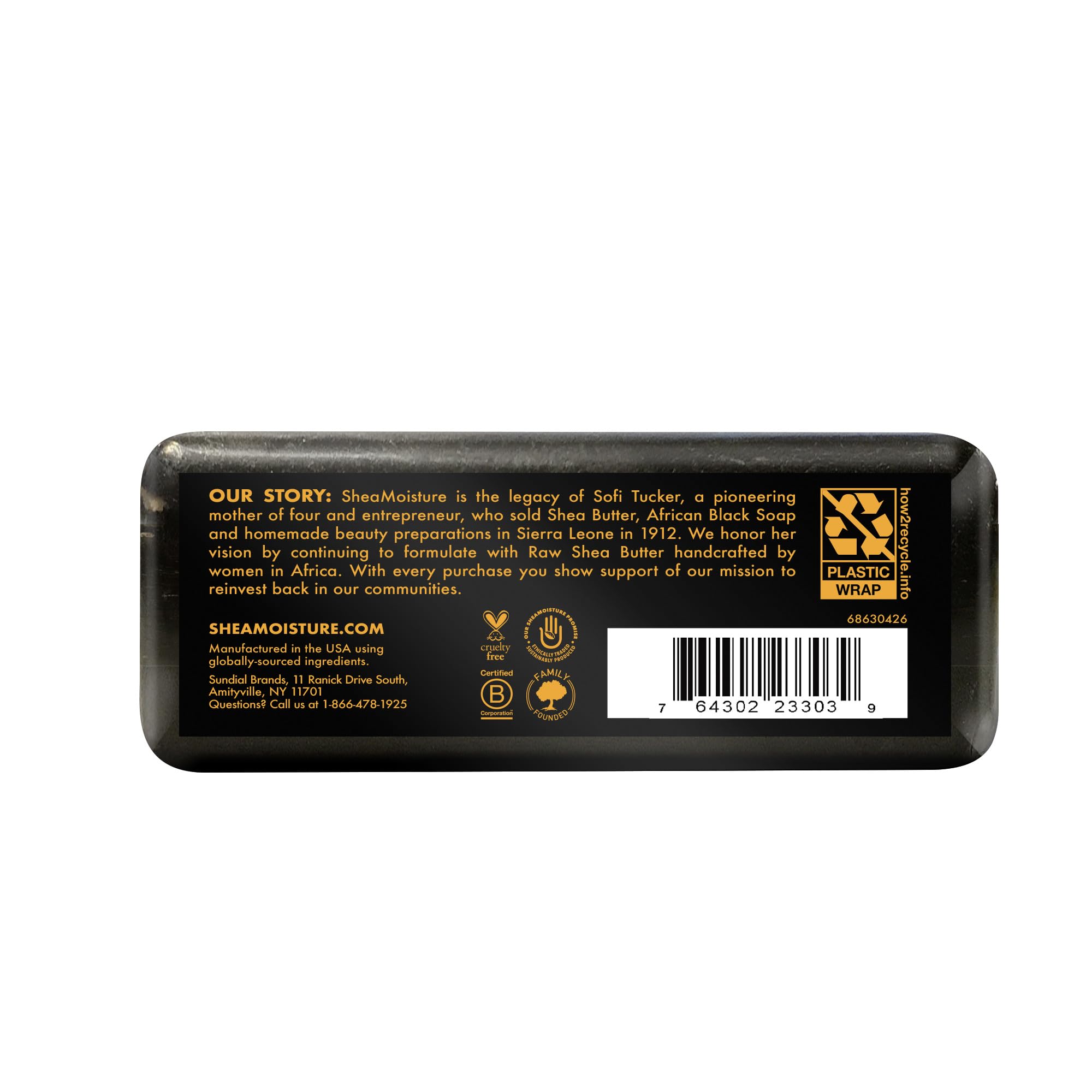 SheaMoisture African Black Soap bar for troubled skin texture