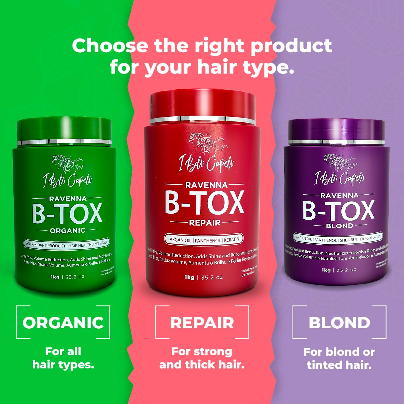 I Belli Capelli Ravenna B-Tox anti-frizz hair repair cream