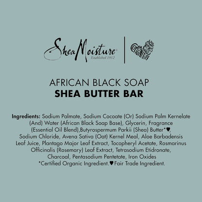 Detailed close up of SheaMoisture African Black Soap surface