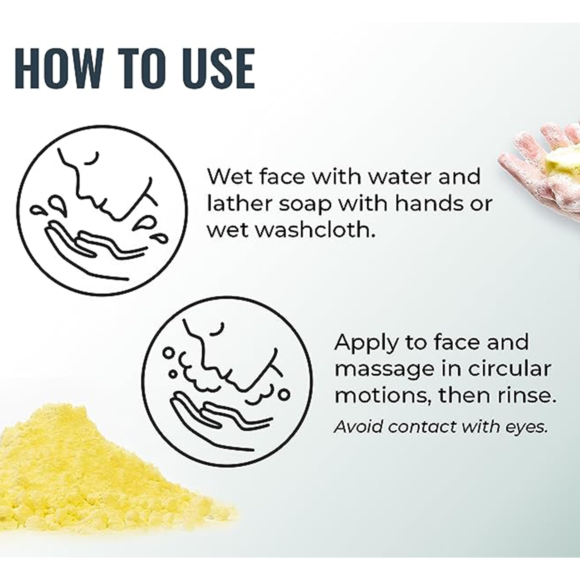 Dead Sea sulfur soap bar for blemish control back view