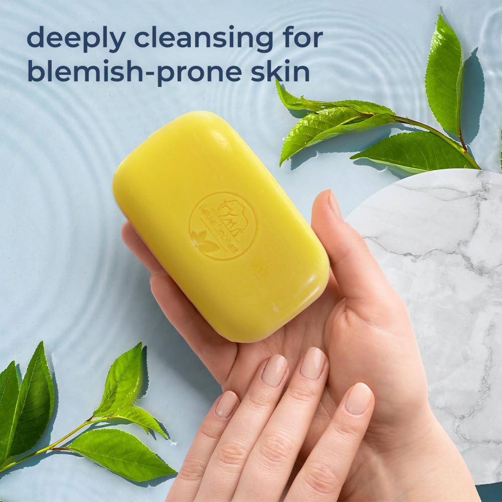 Authentic USA imported sulfur bar soap with aloe vera extract