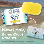 Natural Elephant Dead Sea Sulfur Soap Bar multiple angles display