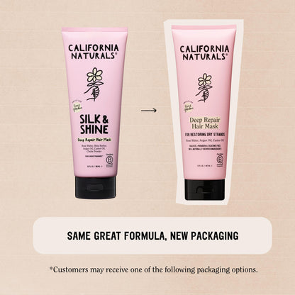 California Naturals Deep Repair Hair Mask ingredients callout view