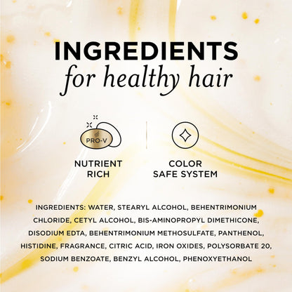 Pantene hair repair product showcasing the official brand logo and benefits description