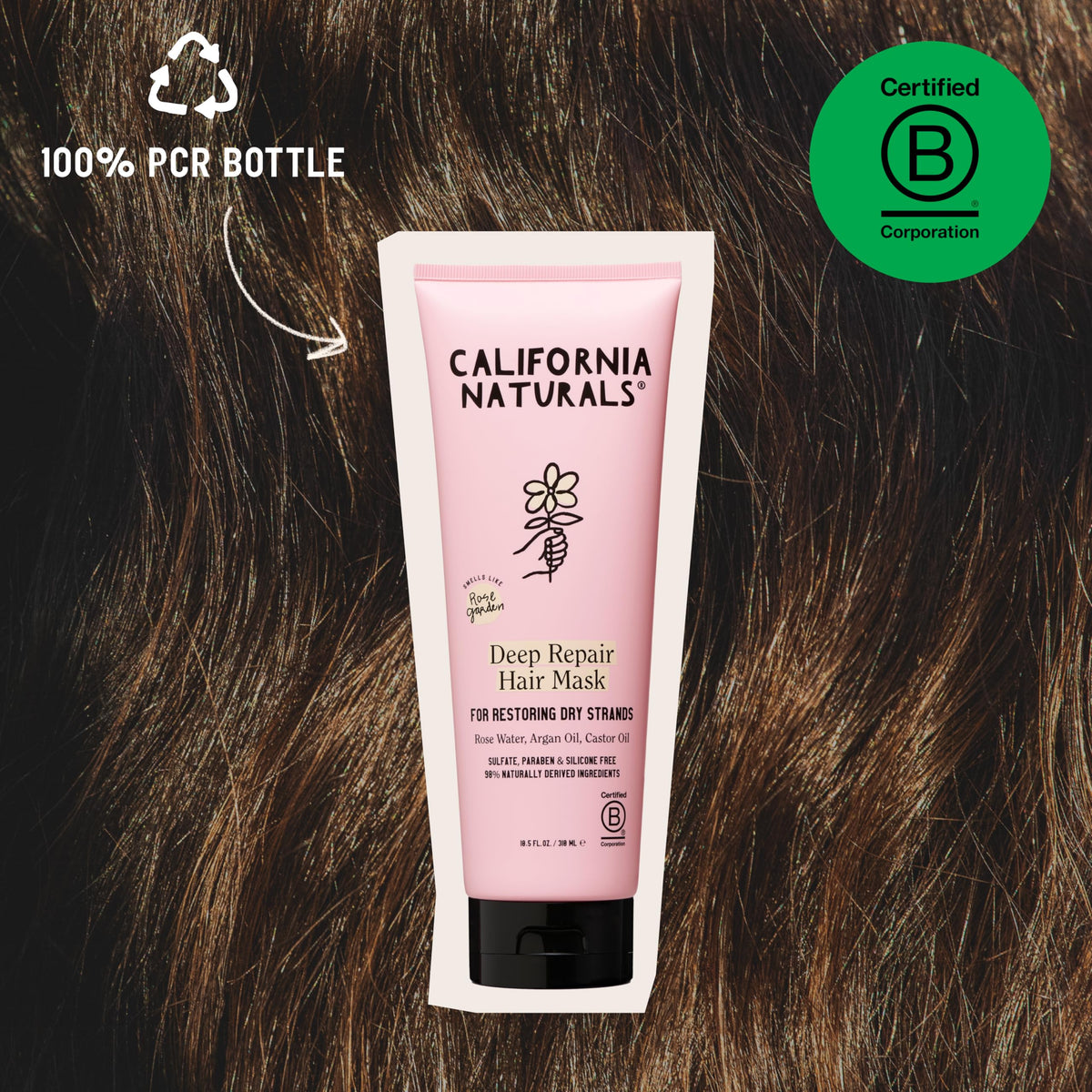 California Naturals Deep Repair Hair Mask cap open view