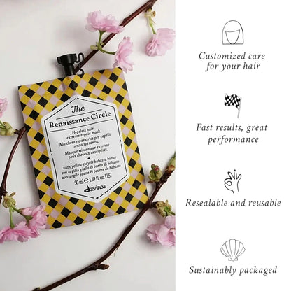 Authentic Davines hair treatment pouch from USA