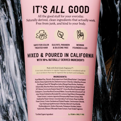 California Naturals Deep Repair Hair Mask product box packaging layout