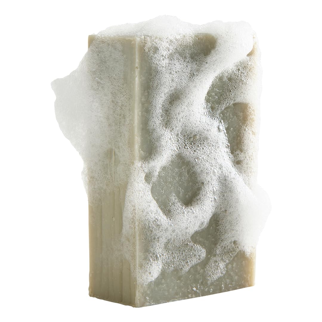 Rich bubbly lather from Crate 61 cold pressed natural soap bar
