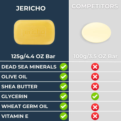 Jericho face and body clarifying sulfur soap for oily skin