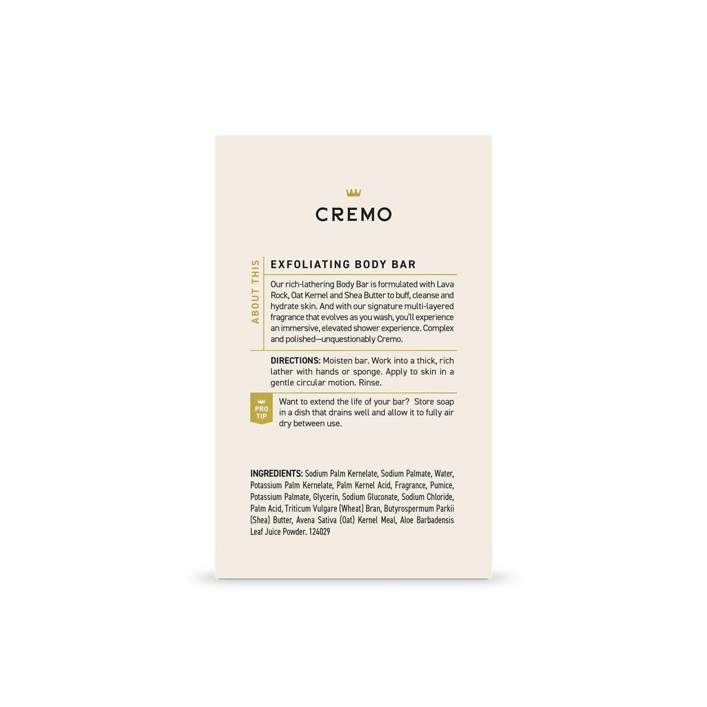 Cremo grooming collection bar soap branding display