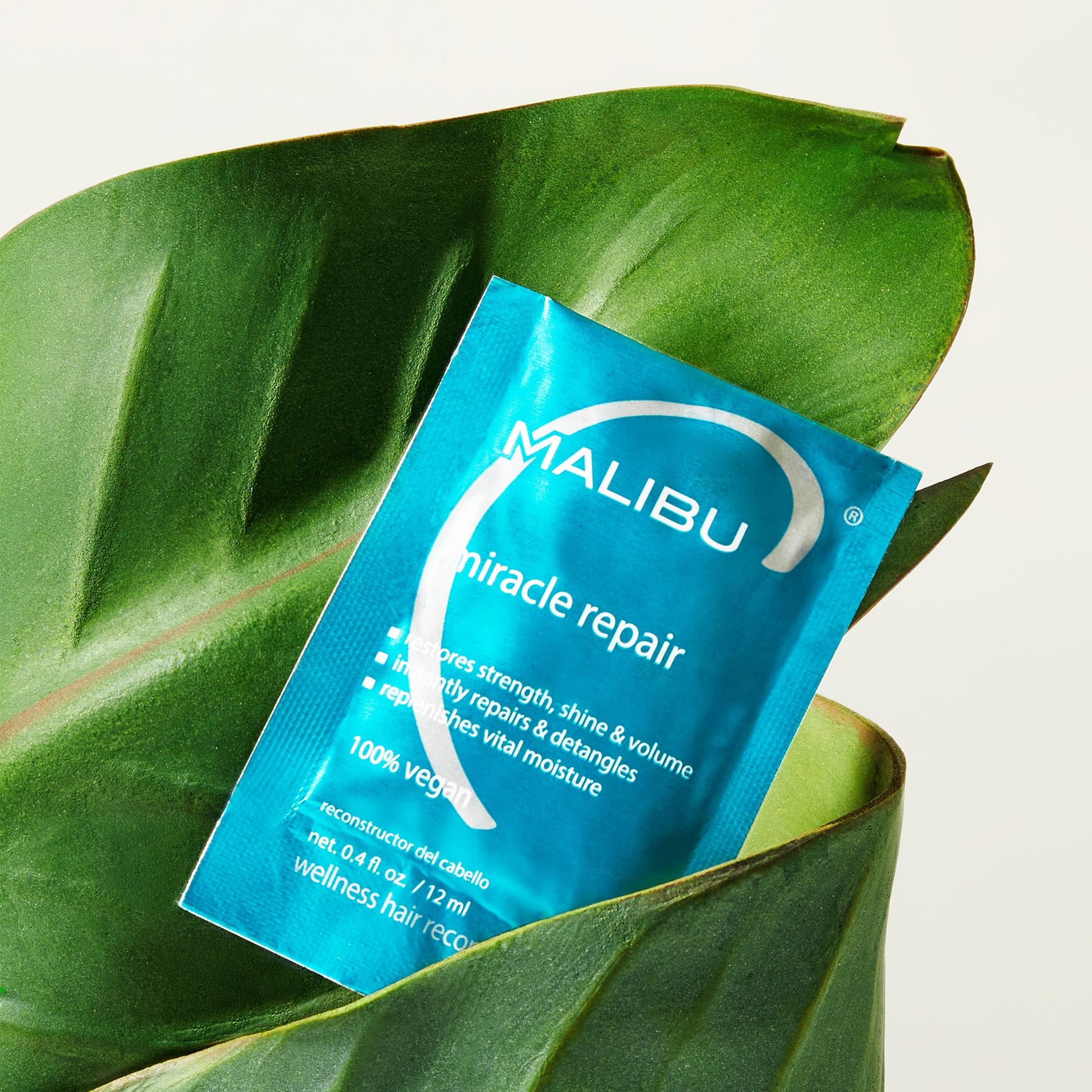 Malibu C protein hair treatment 12ml packet isolated