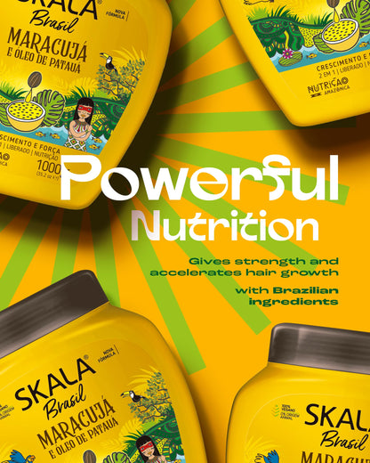 Skala Brasil Maracuja hair cream application on damp hair