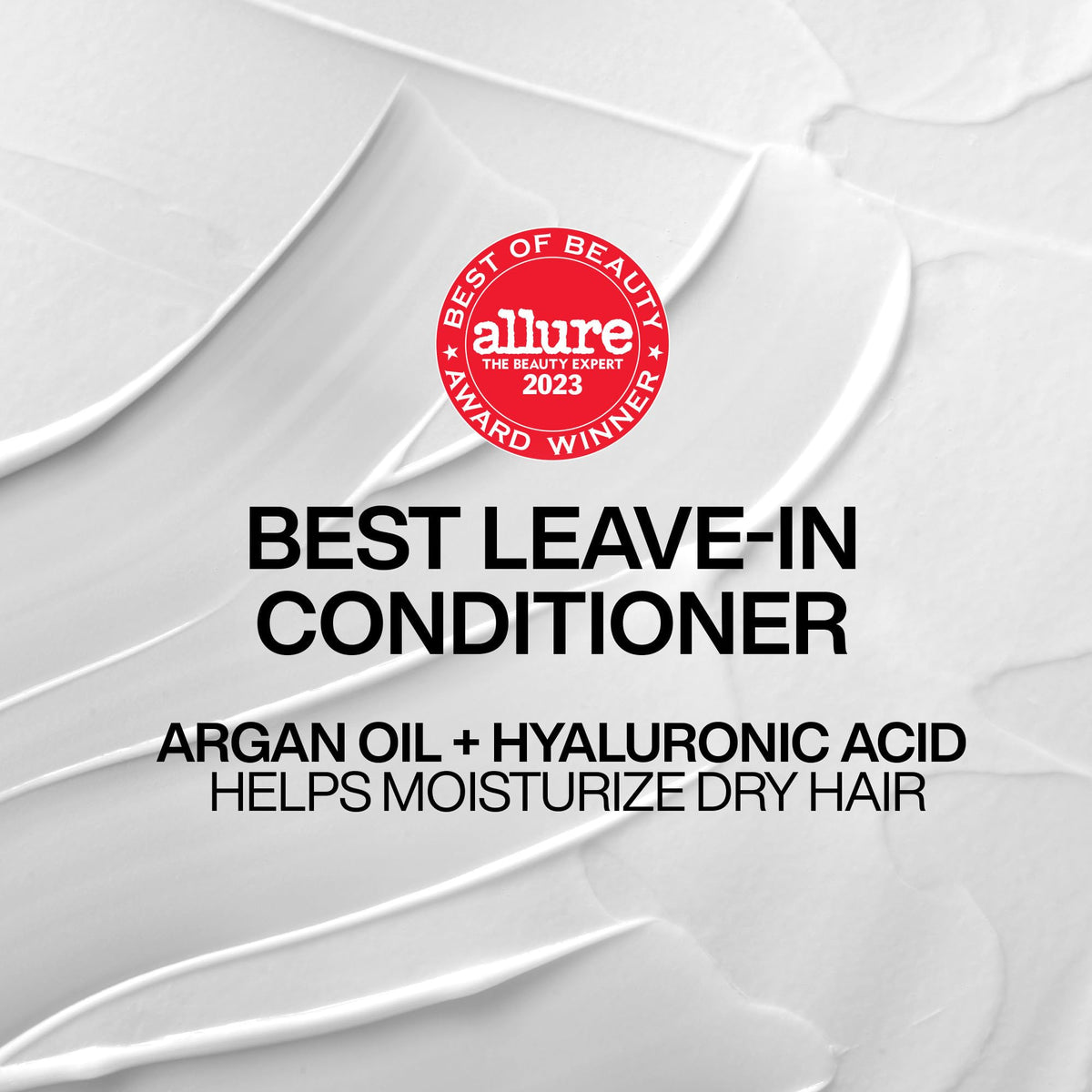 Redken All Soft Moisture Restore Leave-In Treatment size reference against hand