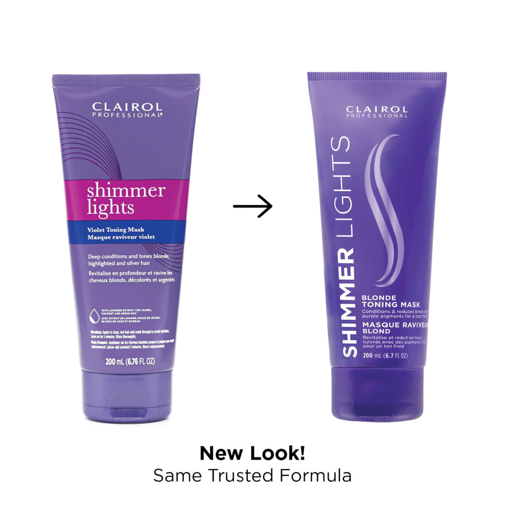 Clairol Professional Shimmer Lights Violet Toning Mask texture and color
