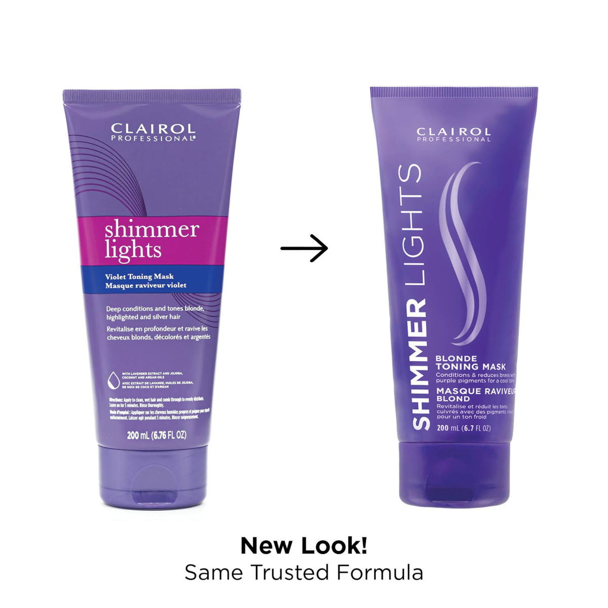 Clairol Professional Shimmer Lights Violet Toning Mask texture and color